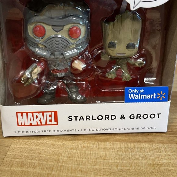 Hallmark Funko Pop! Marvel Starlord & Groot 2022 Ornament Christmas - Picture 4 of 7